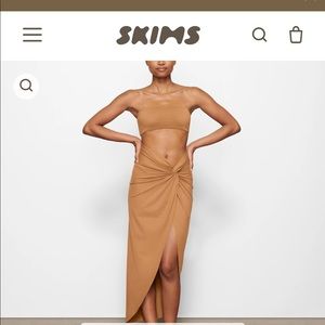 SKIMS SWIM / Almond Sarong / Brand New